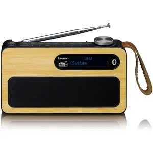 Comparateur de prix : Lenco PDR-040BAMBOOBK - Radio DAB+ - Bambou - Noir