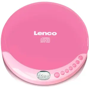 Lenco Lecteur CD portable avec fonction de rechargement CD-011PK Rose pas cher