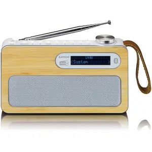 Comparateur de prix : Radio portable DAB+ Lenco PDR-040BAMBOOWH Bambou-Blanc