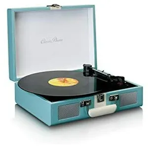 Comparateur de prix : Platine Vinyle LENCO TT-110 - Blanche Bleue, Bluetooth