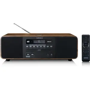 Comparateur de prix : Lenco Radio stéréo DAB+/ FM, CD, 2 USB, Bluetooth, QI, télécommande DAR-051WD Bois