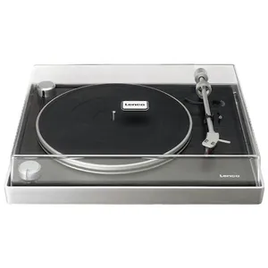 Comparateur de prix : Lenco L-455BK   Platine vinyle avec courroie visible cadre alu brossé ...