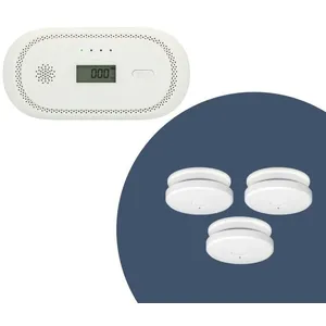Détecteur de monoxyde de carbone avec capteur 10 ans - Alecto - COA2650 - Blanc pas cher
