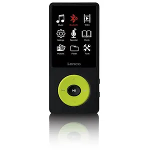 Comparateur de prix : Lenco Lecteur MP3/MP4 avec Bluetooth et mémoire interne de 8 Go Xemio-860GN Noir-Verde