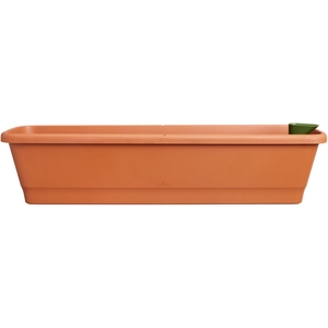 Elho Pot 20 x 78 x 17 cm Marron Plastique Carré TU pas cher