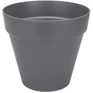 elho Pot de fleurs rond Loft Urban avec roues Ø 50 x H.44 cm - Anthracite pas cher