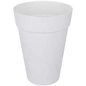 Comparateur de prix : Pot de fleur Elho Plastique Rond Loft Urban Blanc Ø 34 x 45,6 cm 23 l