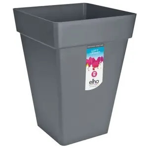 Comparateur de prix : Loft urban bac à fleurs carré haut 30 - noir ø 29 x 41 cm Elho