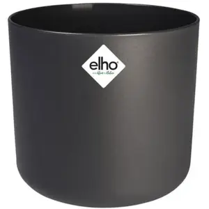 Comparateur de prix : Elho Cache pot de fleur rond en polyéthylène gris anthracite Ø 30 cm