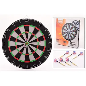 Comparateur de prix : Sports Active Dartboard 45x2 cm avec 6 fléchettes dans une boîte