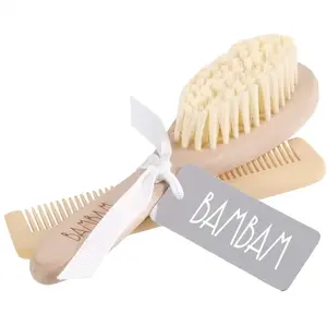 BamBam Peigne et brosse en bois pas cher