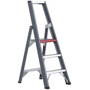Altrex Escabeau Falco Simple Accès 3 Marches Noir Aluminium pas cher