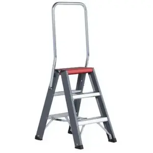 Altrex Escabeau Falco Double Accès 3 Marches Noir Aluminium pas cher