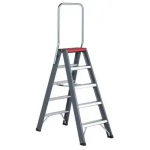 Altrex Escabeau Falco Double Accès 5 Marches Noir Aluminium pas cher