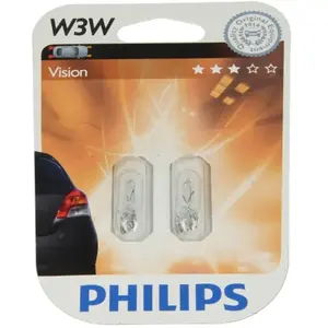 Philips Lampe de voiture Vision T10 12 Volt 3 Watt 2 pièces pas cher