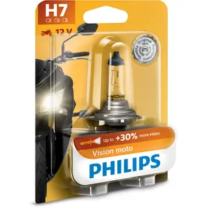 Comparateur de prix : PHILIPS Ampoule halogène Moto Vision H7 - 12V - 55W