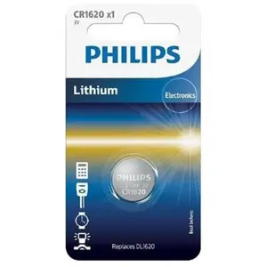 Philips Philips CR1620 - Batterie CR1620 - Li - 68 mAh pas cher