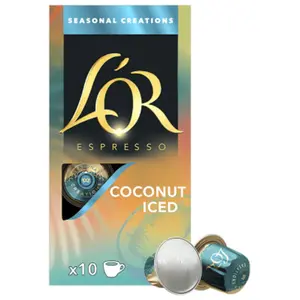 L'OR Capsules de café L’OR Coconut Iced pour machines Nespresso®, 10 pièces. pas cher