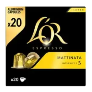 L'or Cafe capsule L''Or Espresso Lungo Matinata Intensite 5 - 20 capsules pas cher