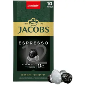 Capsules de café Jacobs Espresso Ristretto pour machines Nespresso®, 10 pièces. pas cher