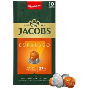 Capsules de café Jacobs Espresso Classico pour machines Nespresso®, 10 pièces. pas cher
