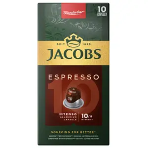 Capsules de café JACOBS Espresso 10 Intenso pour machines Nespresso®, ... pas cher