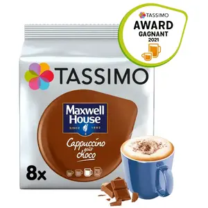 Comparateur de prix : Dosette TASSIMO Café Maxwell House Cappuccino Choco X8