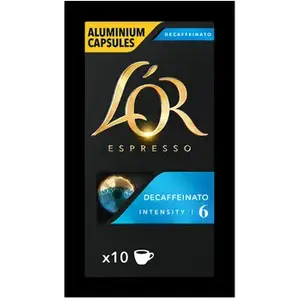 Comparateur de prix : L'Or Espresso Décaféiné intensité 6 Café Capsules X10 compatibles Nespresso®*