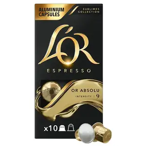 Comparateur de prix : Pack de 10 capsules Maison du Café L'Or Espresso Or Absolu Intensité 9