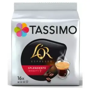 Comparateur de prix : Dosette TASSIMO Café L'OR Espresso Splendente X16