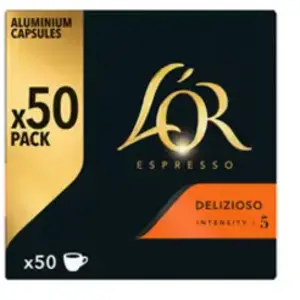 Comparateur de prix : Pack de 50 Capsules café L'Or Espresso Delizioso 260 gr
