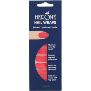 Hérôme - Nail Wraps Vernis À Ongles Adhésif Hot Pink pas cher