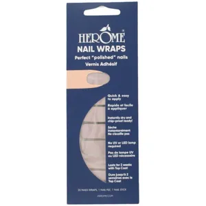 Hérôme - Nail Wraps Vernis À Ongles Adhésif Shimmery Nude pas cher