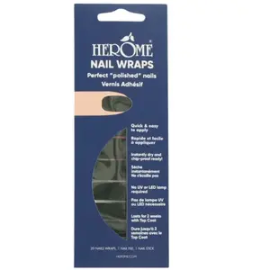 Herome Cosmetics - Nail Wraps Vernis à ongles 1 pieces Noir unisex pas cher