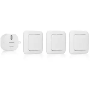 Comparateur de prix : Smartwares Set d'interrupteurs de chambre à coucher 8x8x1,7 cm Blanc