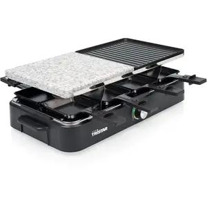 Raclette-apparaat Little Balance Voor 8 Personen 1200W Met XXL Plaat En Antiaanbak Bamboe Pannetjes Raclette-apparaat Little Balance Voor 8 Personen 1200W Met XXL Plaat En Antiaanbak Bamboe Pannetjes