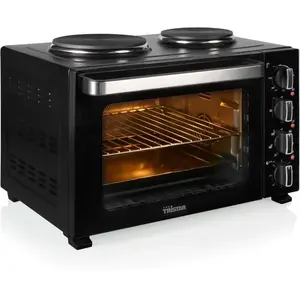 Comparateur de prix : Four à convection avec 2 plaques chauffantes 35 L 3200 W Tristar