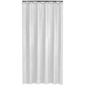 Comparateur de prix : Rideau de douche Granada blanc sans anneaux 180 x 200 cm 149715 Sealskin