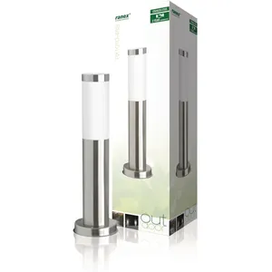 Comparateur de prix : RANEX Smartwares Potelet d'extérieur - Hauteur : 45 cm - E27-20 W - Inox