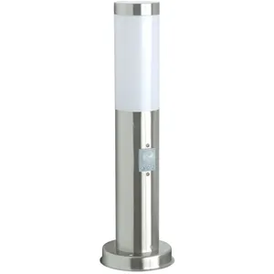 Comparateur de prix : RANEX Borne avec détecteur de mouvement inox brossé et plastique rx 1010-45s