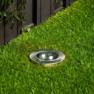 Spot solaire pour sol - Rond - 2 LED - RANEXVendu parkaufland