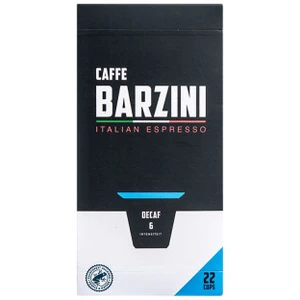 Capsules de café décaféinés compatibles avec Nespresso® Caffe Barzini Decaf, 22 pièces. pas cher