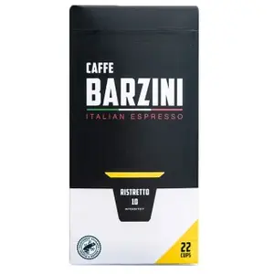 Capsules de café compatibles avec Nespresso® Caffe Barzini Ristretto, 22 pièces. pas cher