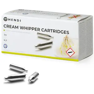 Cartouches pour siphon à chantilly, gaz N2O, 24 pcs - Hendi 588215 pas cher