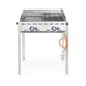 Comparateur de prix : HENDI 149508 Barbecue Green Fire avec 2 brûleurs