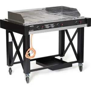 Comparateur de prix : Barbecue à gaz Atlanta Noir 13kW 1285x770x(H)917 mm - Hendi