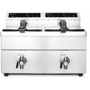 Comparateur de prix : Hendi - Friteuse double induction avec robinet kitchen line 2x 8 l 215029