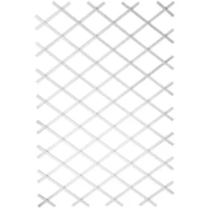 Nature Treillis extensible plastique blanc set fixa profil 23x7 mm 100x200cm pas cher
