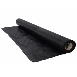 Nature Bâche de sol de contrôle des mauvaises herbes 2,1x25 m Noir pas cher