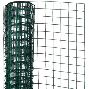 Nature Maille carrée en acier galvanisé plastifié vert 13 mm 50 cm x 2,50 mVendu parvidaxl